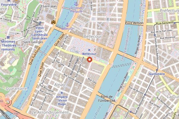 Map showing Ecole de Cuisine Gourmets: La Cuisine du Marche in Lyon