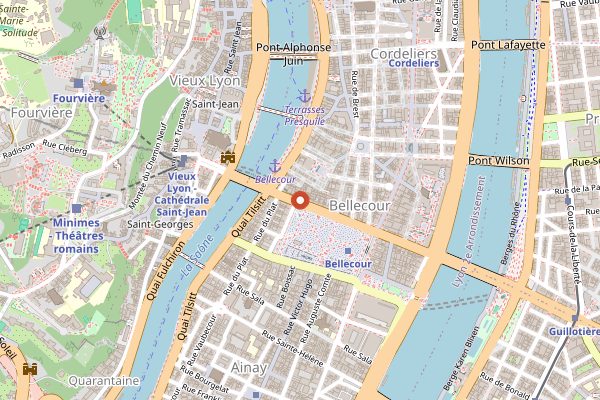 Map showing In Cuisine Lyon in Lyon