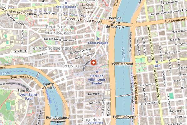 Map showing Laska in Lyon