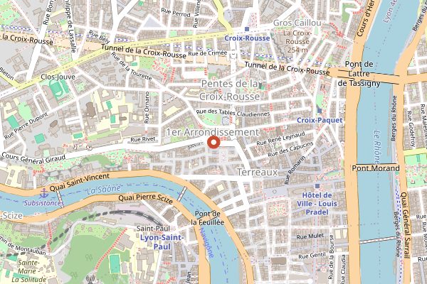 Map showing Les Mauvaises Herbes in Lyon