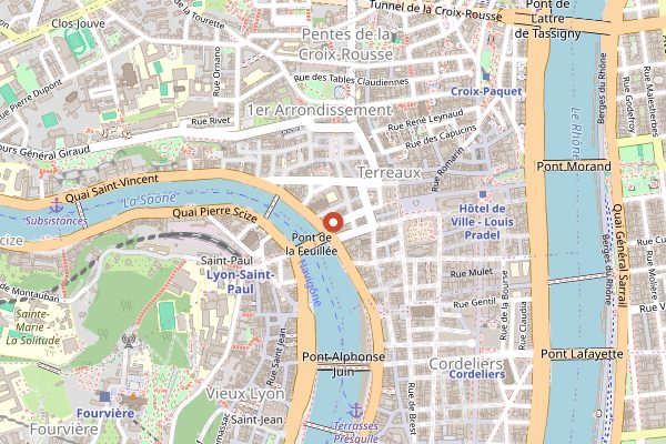 Map showing Regain in Lyon