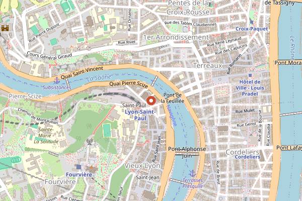Map showing Soma in Lyon