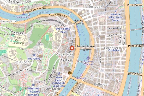 Map showing Le Florian in Lyon