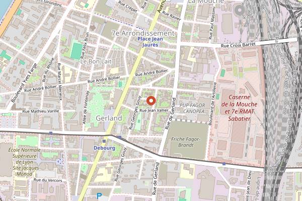Map showing Marche Saint-Louis in Lyon