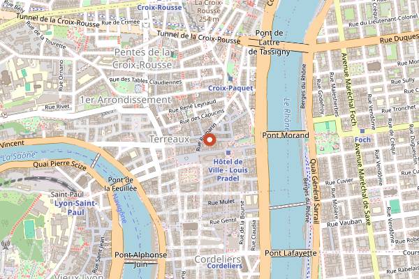 Map showing Ayers Rock in Lyon