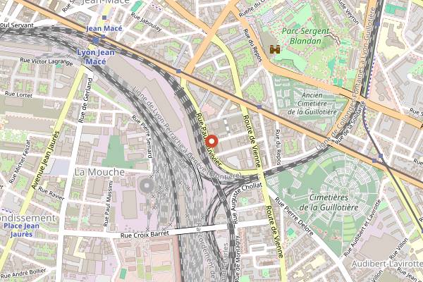 Map showing Le Petit Salon in Lyon