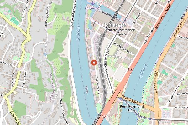 Map showing Le Sucre in Lyon