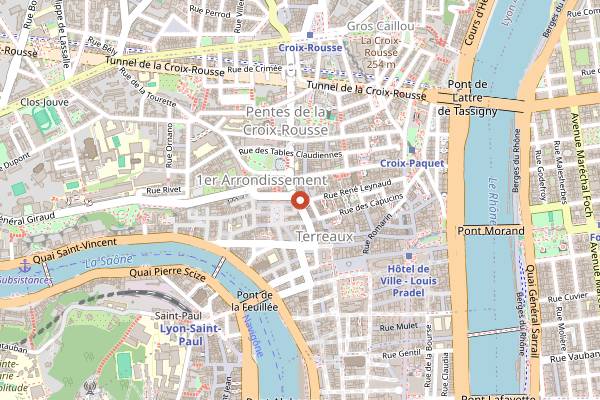 Map showing Queen Club in Lyon