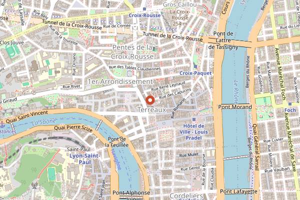 Map showing Satriale in Lyon