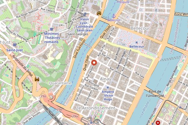 Map showing Arsene in Lyon