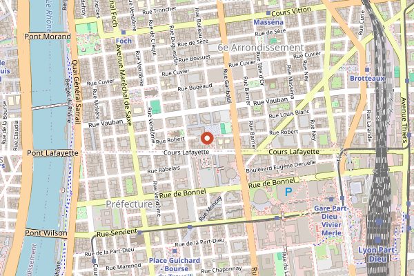 Map showing Ayla in Lyon