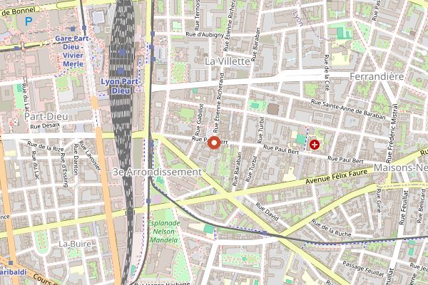 Map showing Becbec in Lyon