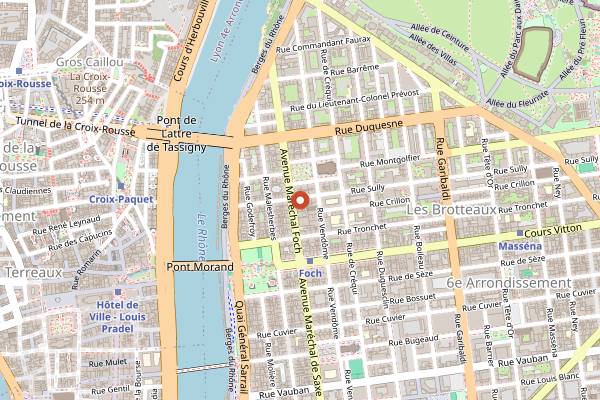 Map showing Le Bouchon Sully in Lyon