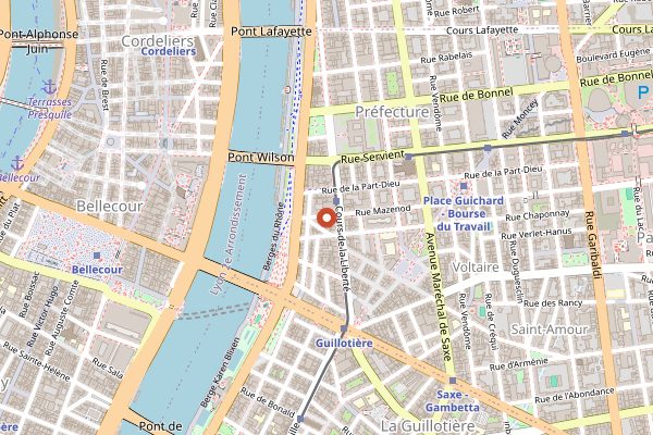 Map showing Les Assembleurs in Lyon
