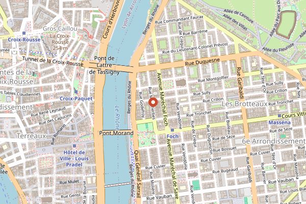 Map showing Takao Takano in Lyon
