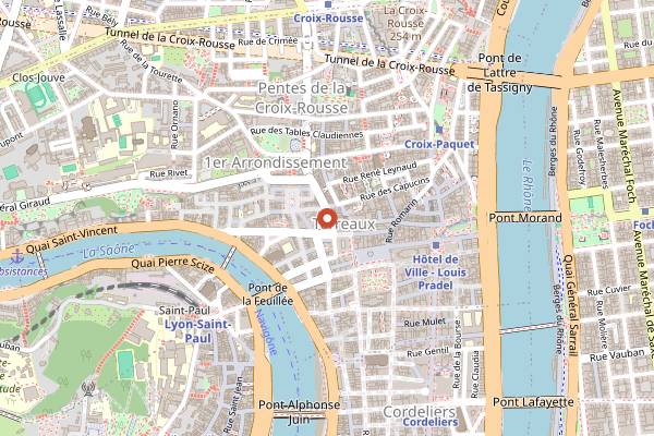 Map showing CHEF Berliner Kebap in Lyon