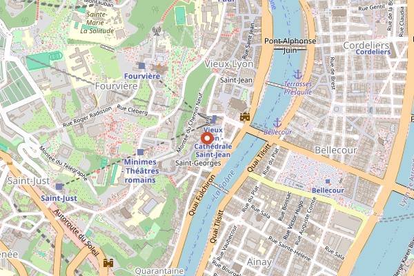 Map showing Creperie de Guignol in Lyon