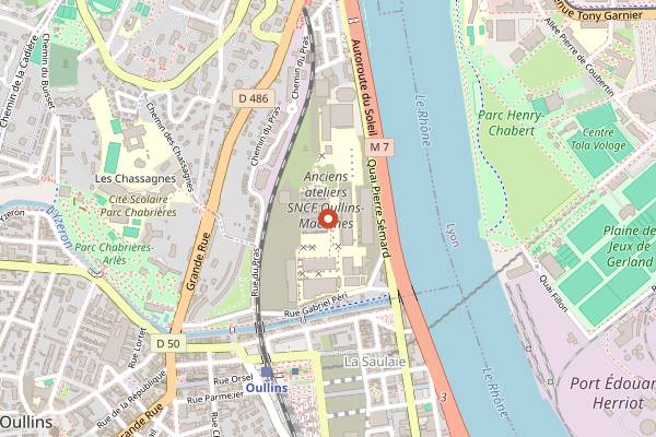 Map showing Lyon Street Food Festival Vendors in Lyon