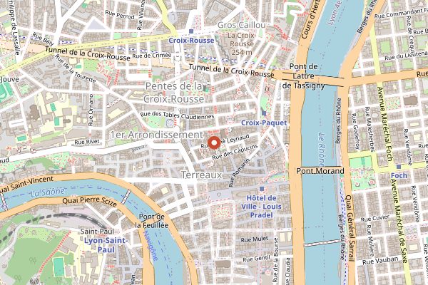 Map showing Nafas in Lyon