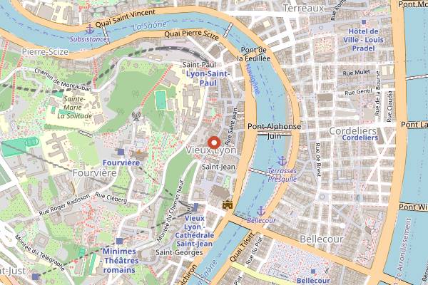 Map showing Antic Wine in Lyon