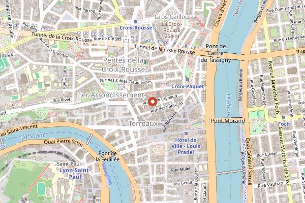 Map showing Odessa Comptoir in Lyon