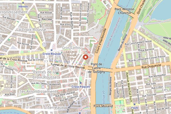 Map showing Semo in Lyon