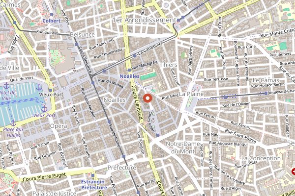 Map showing Le Melo in Marseille
