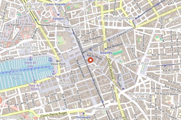 Map showing Epicerie L'Ideal in Marseille