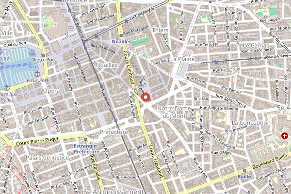 Map showing Mikala in Marseille