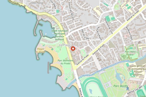 Map showing La Maronaise Cafe in Marseille