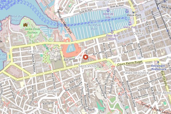 Map showing La Pepite in Marseille