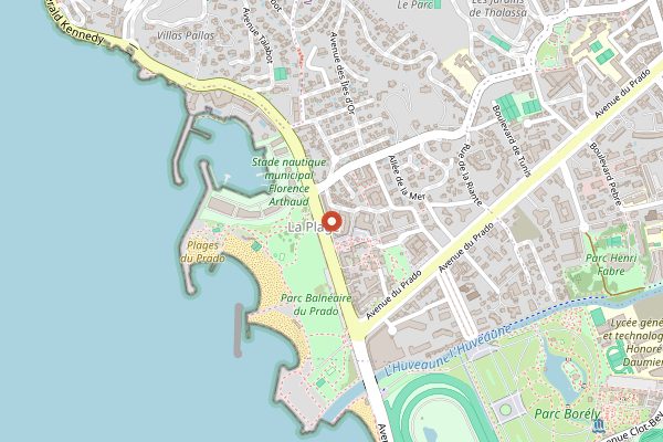 Map showing Le 8eme Sud in Marseille