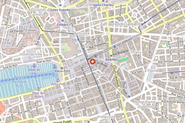 Map showing Le Femina in Marseille