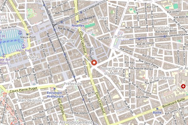 Map showing Tabla in Marseille