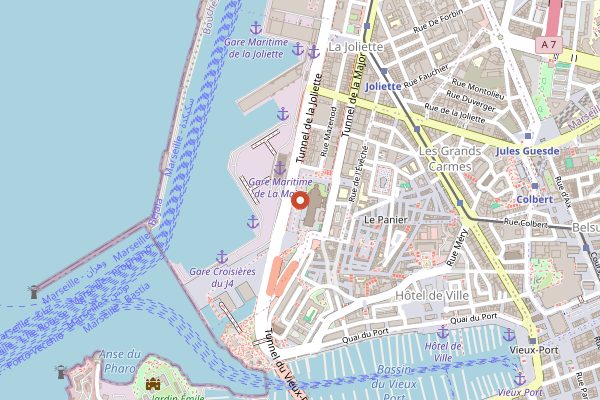 Map showing Street Food Festival in Marseille