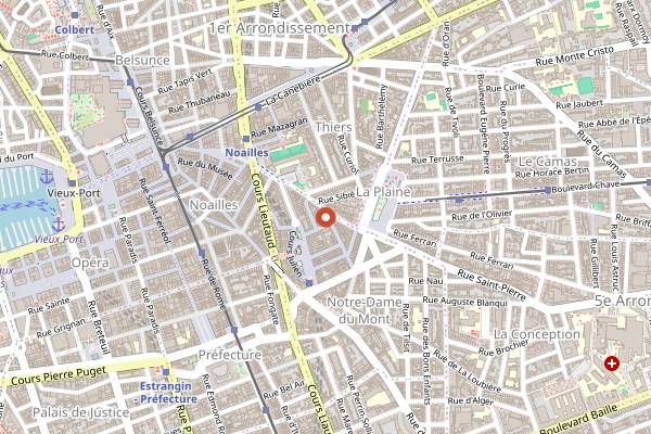 Map showing Prosper in Marseille