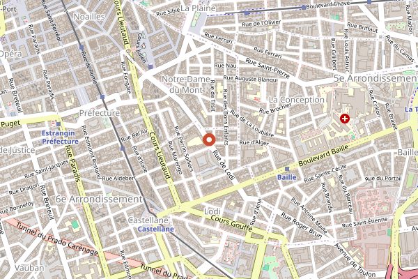 Map showing Pepie in Marseille