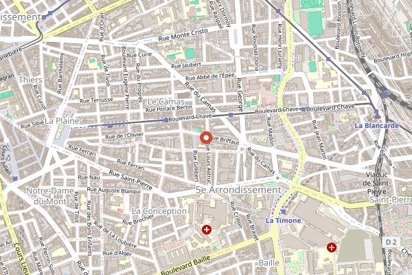 Map showing Double Zéro in Marseille