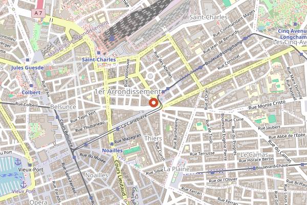 Map showing L'Annexe Bar in Marseille