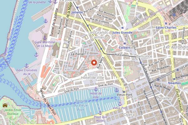 Map showing Le Capian in Marseille
