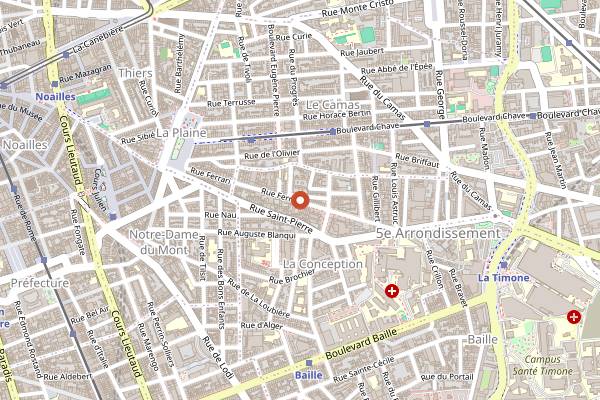 Map showing Le Makeda in Marseille