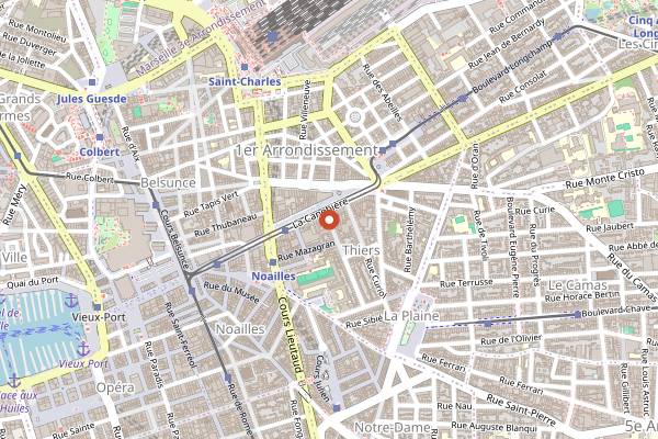 Map showing New Cancan in Marseille