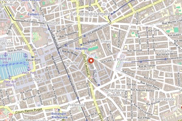 Map showing Tangerine in Marseille