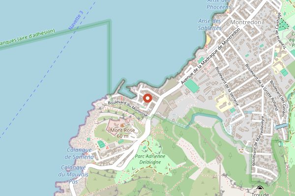 Map showing Chez Aldo in Marseille