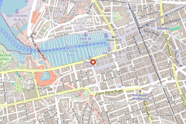 Map showing Le Bouchon Provencal in Marseille
