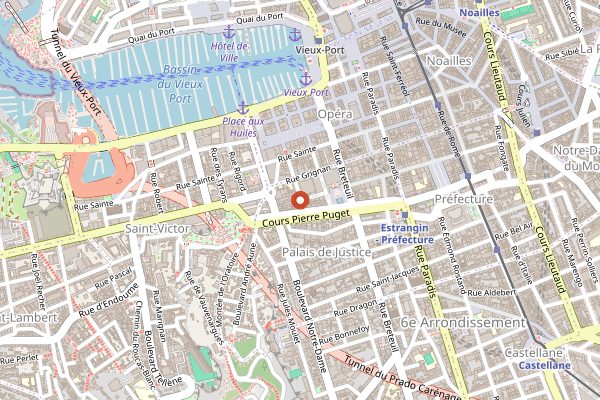 Map showing Ourea in Marseille