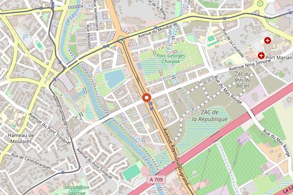 Map showing Ninkasi Montpellier in Montpellier