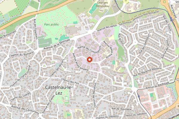 Map showing ZooBrew in Montpellier