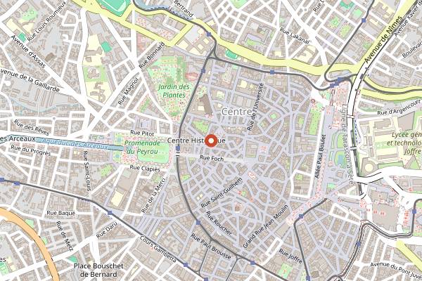 Map showing Napoléon Dynamite in Montpellier