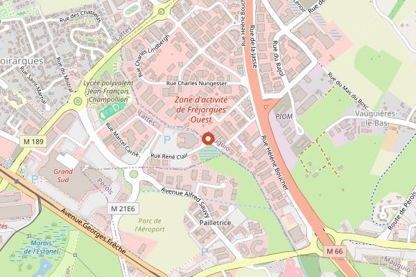 Map showing Les Ateliers de Cuisine Cortese in Montpellier